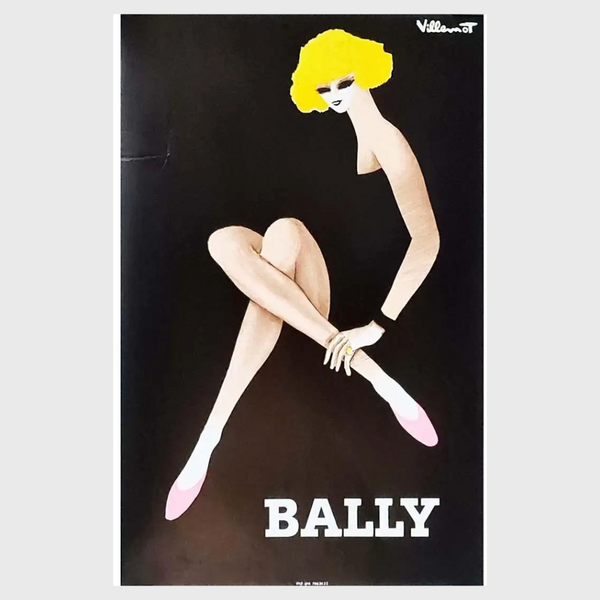 Villemot Blonde Bally Vintage Poster