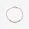 triple sapphire chord bracelet, Margaret solow simple elegant jewelry 14k gold handmade
