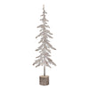 Medium White Washed Metal Christmas Tree