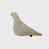 Christien Meindertsma's pigeons thomas eyck linen canvas flax seed filled beige