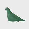 Christien Meindertsma's pigeons thomas eyck linen canvas flax seed filled emerald