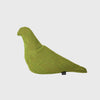 Christien Meindertsma's pigeons thomas eyck linen canvas flax seed filled chartreuse