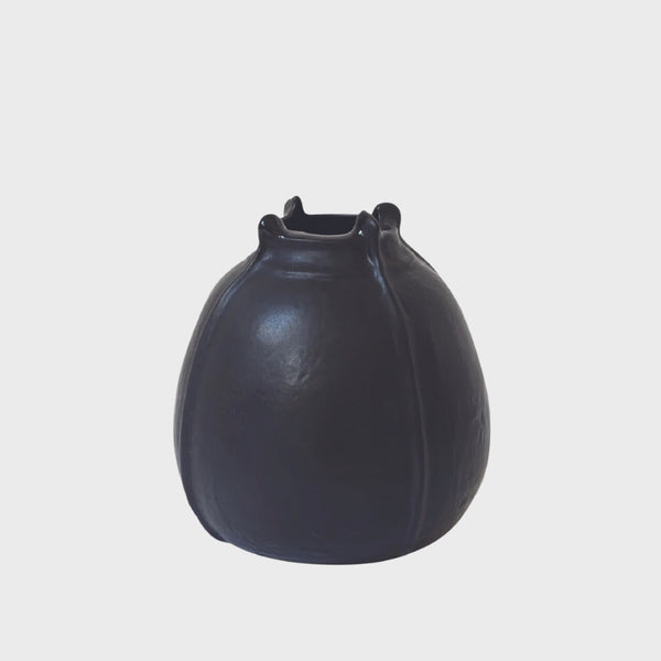 Jars Ceramist's Graine vase in matte black
