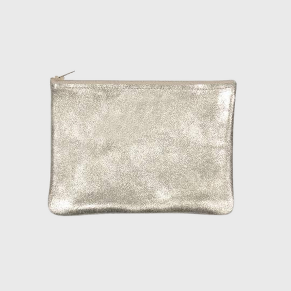 Tracey Tanner medium zip pouch candy champagne sparkle