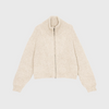SAYAKA DAVIS Zip up Knit Blouson in Ivory
