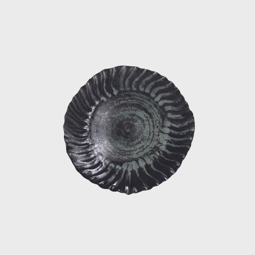 Jars Ceramic  Dashi plate large in carbon