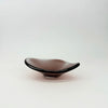 Gary Booker hand blown glass bowl in coral small