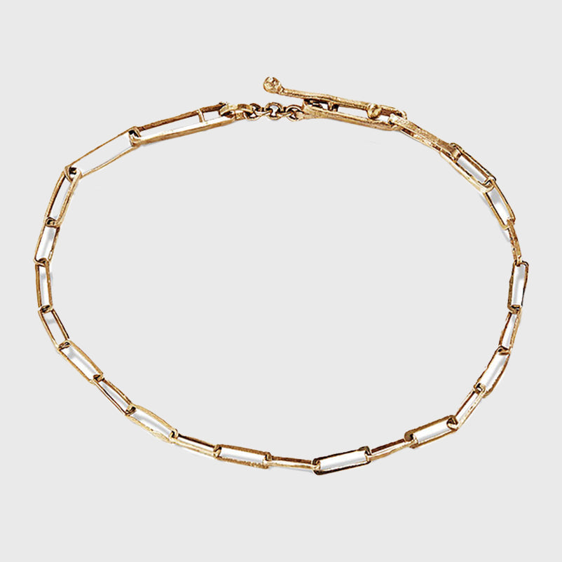 14K gold rectangle  delicate bracelet feminine Nyc handmade 