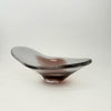 Gary Booker hand blown glass bowl in coral