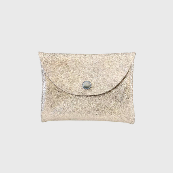 lili sparkle champagne leather snap pouch tracey tanner