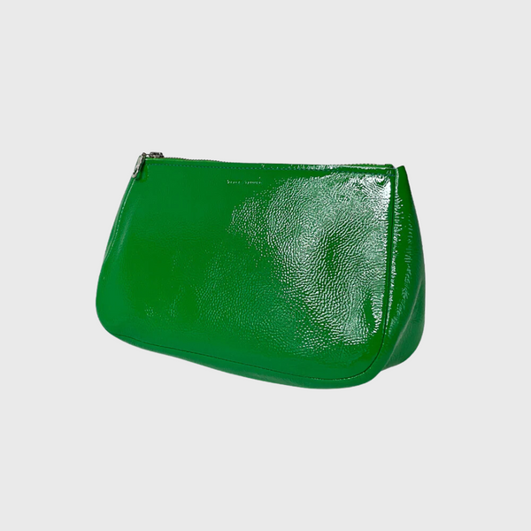 Medium fatty pouch candy patent emerald by Tracey tanner