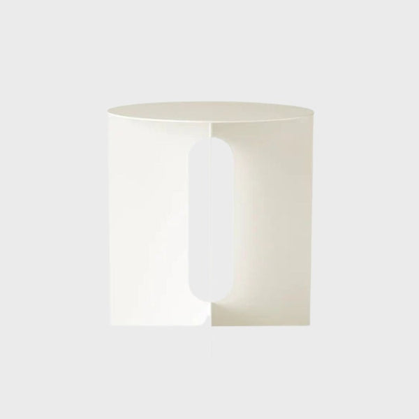 Audo Androgyne Side Table in White metal