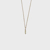 14k baby bar diamond necklace Aili designed by Monica Ruzansky