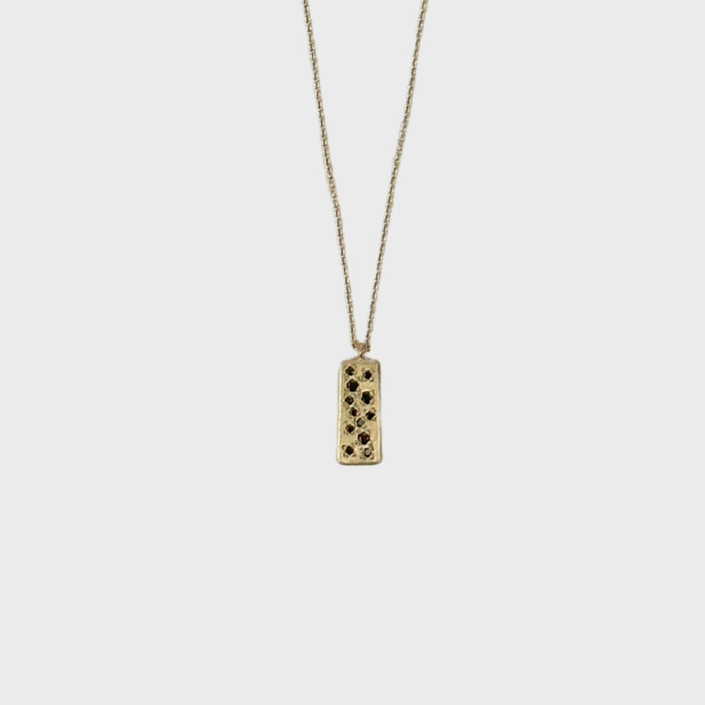 14k black sky diamond necklace