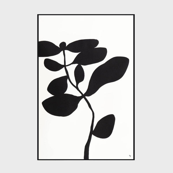 Lotta Jansdotter Evike Print Leaves natural flower print white and black print art