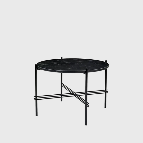 Gubi TS Coffee Table Round_Small_Black Marquina Marble