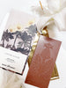 The quiet botanist nature lover botanical chocolate bar milk chocolate bee pollen vintagle floral wrapping