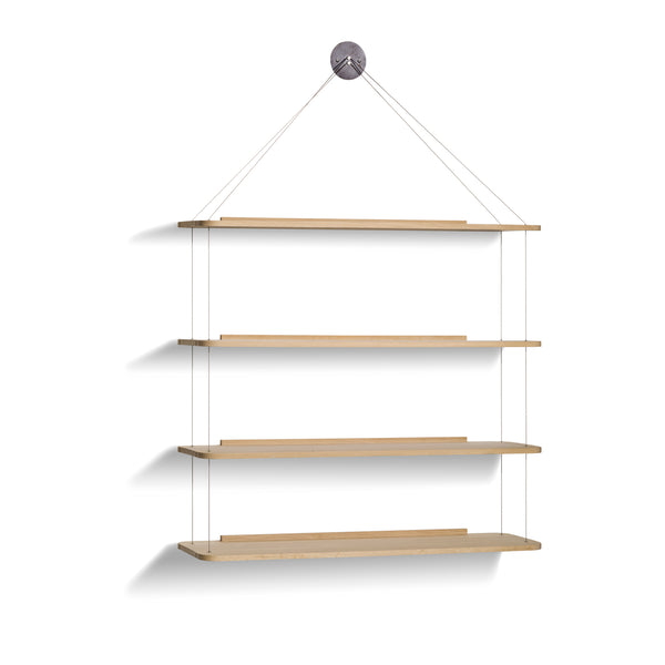 castiglioni for karakter oak shelves pensile side angle