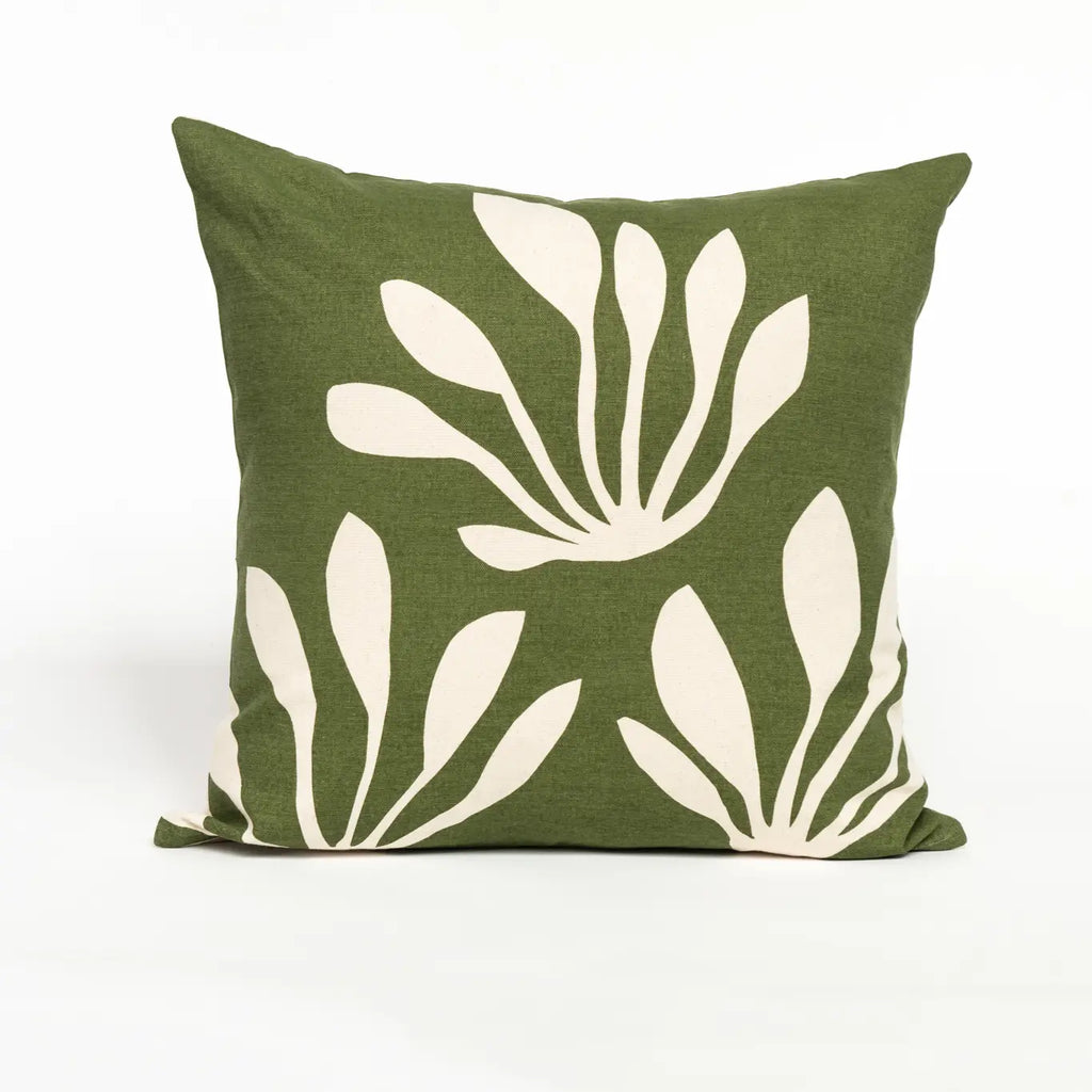 Klaro Cushion lotta jansdotter basil made in india feather down insert