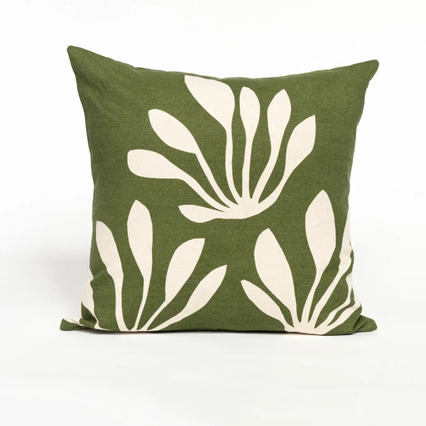 Klaro Cushion lotta jansdotter basil made in india feather down insert