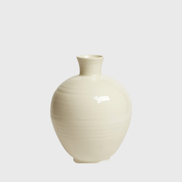 Cirrus Bud vase designed by Frances Palmer made in england at 1882 Ltd. white creamery stoneware #7