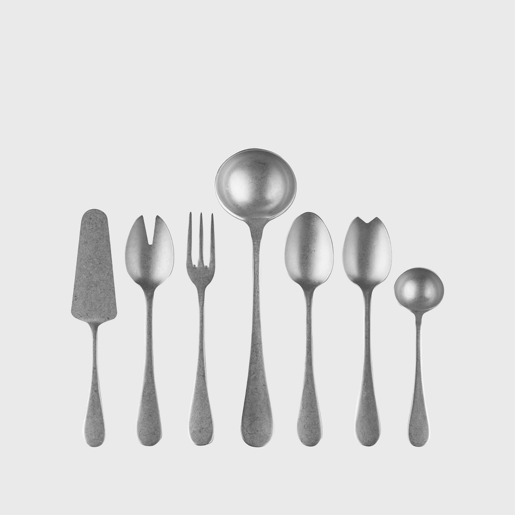 mepra vintage pewter 7 piece serveware set