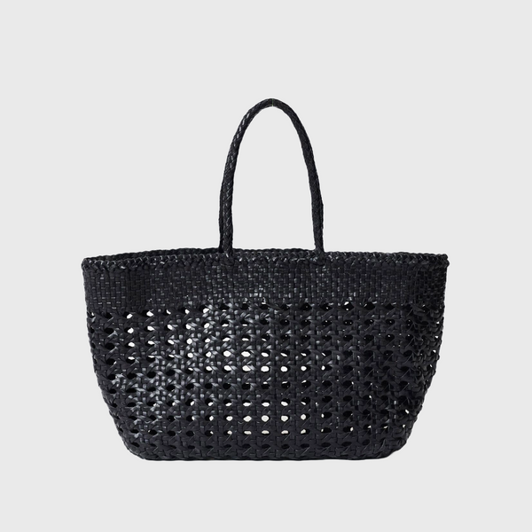 dragon diffusion cannage Kanpur black leather tote bag