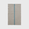 Charvet doudou tea towel aqua linen stripe