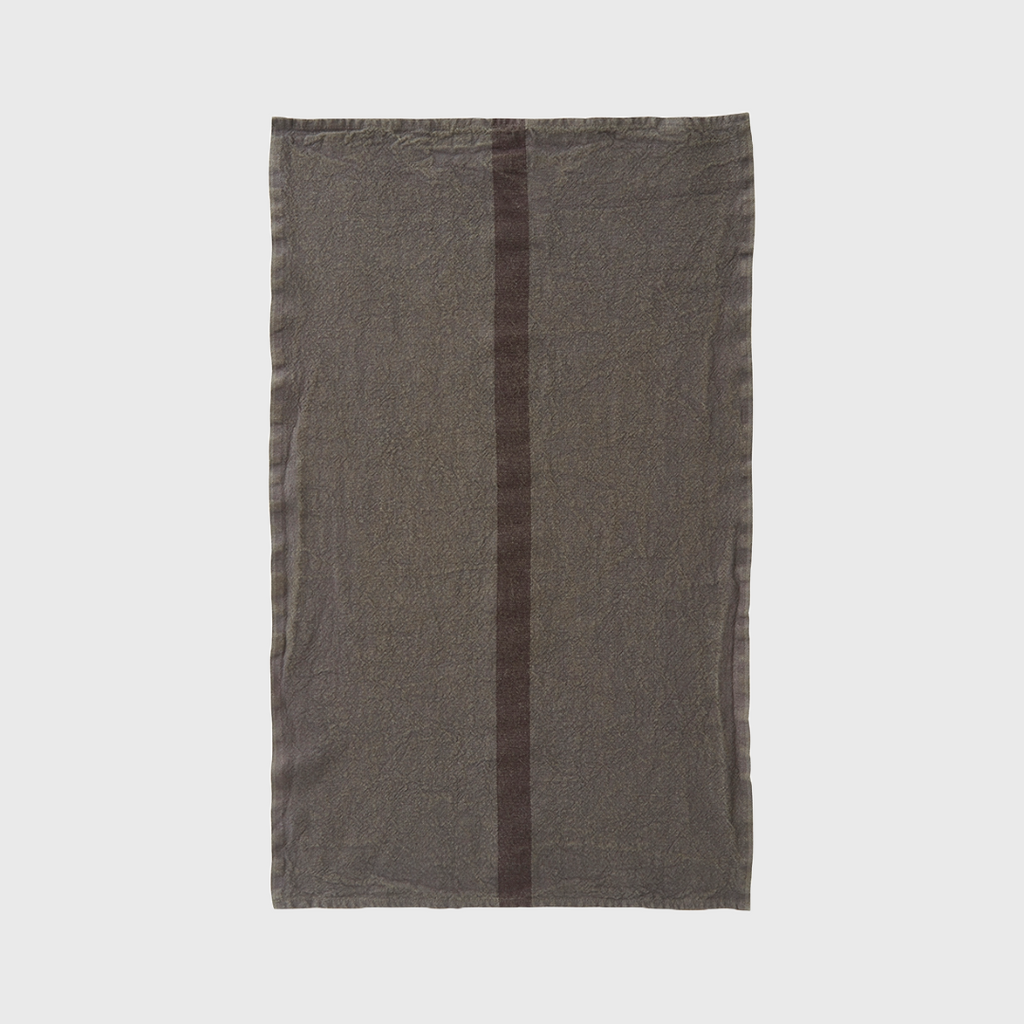 charvet doudou tea towel triped oxide