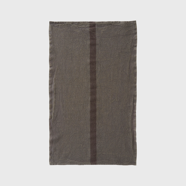 charvet doudou tea towel triped oxide