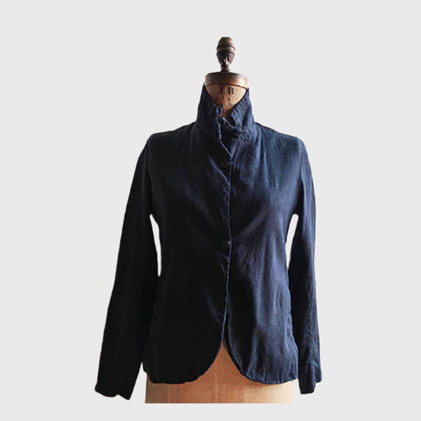 Pip-Squeak Chappeau Griffon Linen Jacket in ink