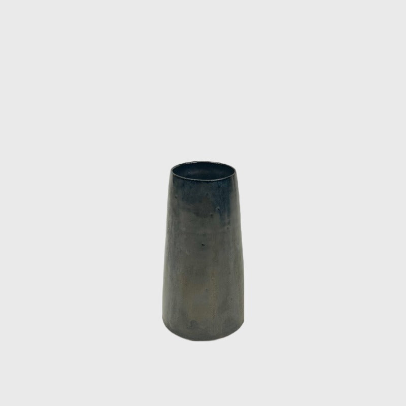 Tracie Hervy taper black metallic vase