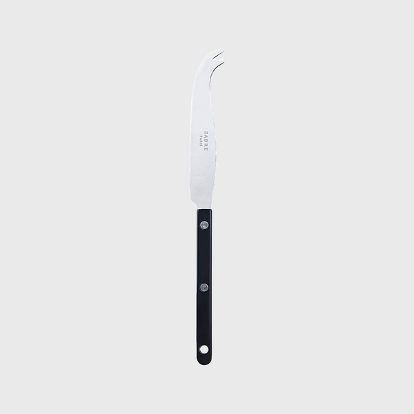 Sabre cheese knife vintage stainless steel black acrylic handle