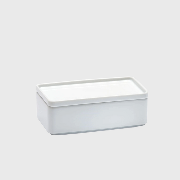 Kirhara white porcelain butter case made in arita japan