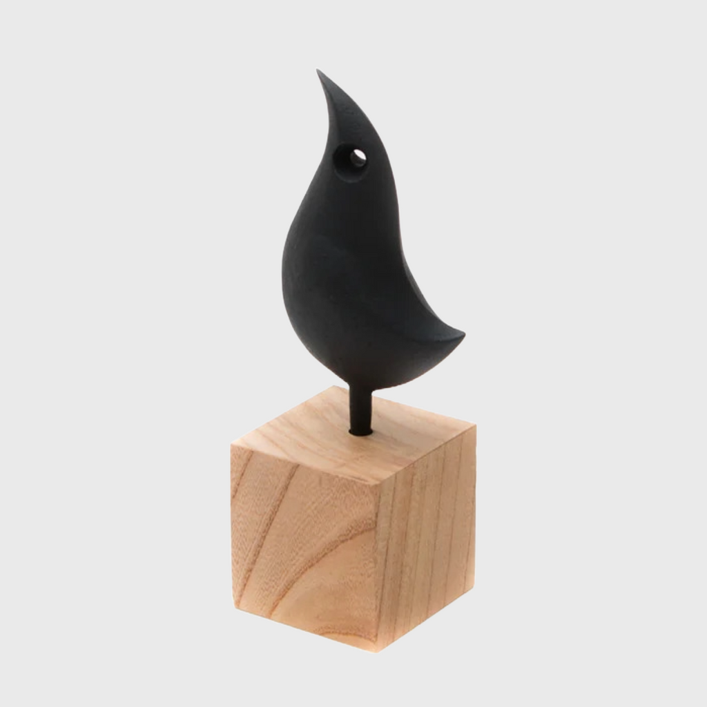 Kingfisher cast iron ornament designed by Nobuho Miya for Kamasada