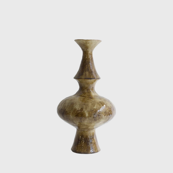 Isolated n.28 canoa lab vase handmade in Valencia, Spain