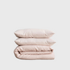Cultiver linen duvet cover set blush