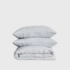 Cultiver linen duvet cover set sky