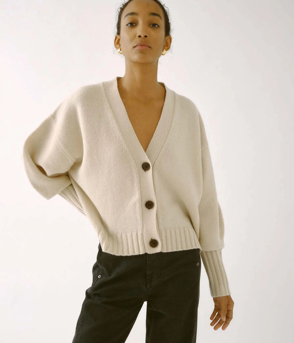 SAYAKA DAVIS balloon sleeve cardigan in wheat