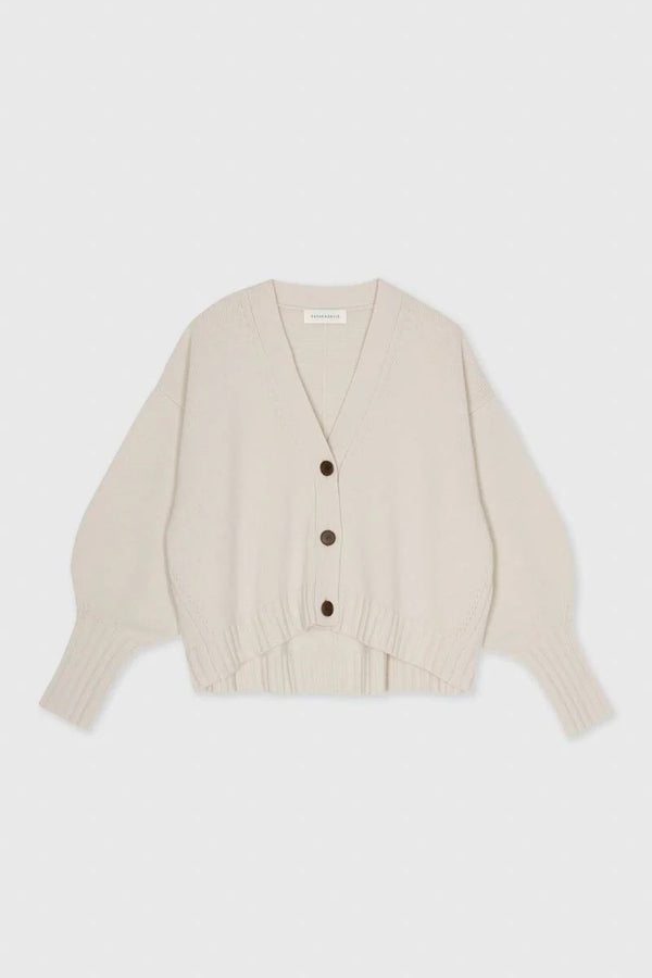 SAYAKA DAVIS balloon sleeve cardigan in wheat