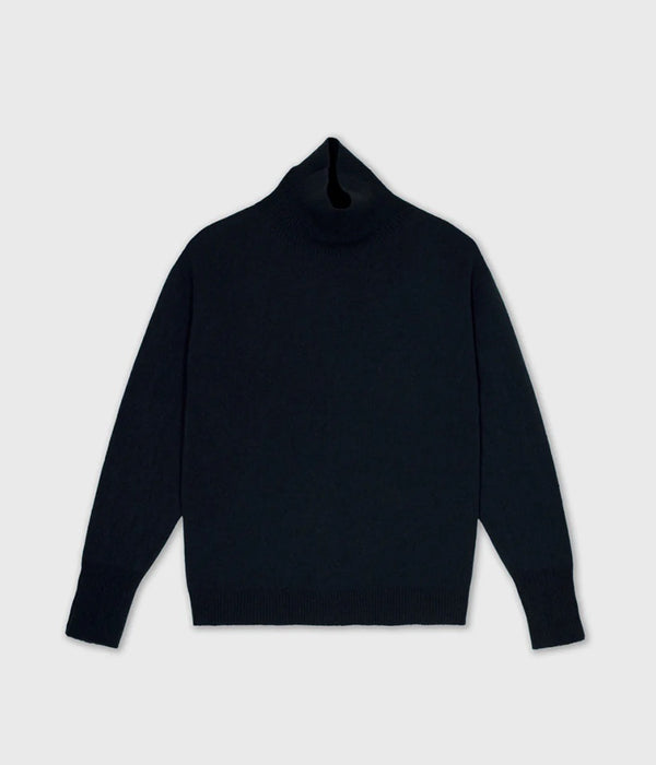 SAYAKA DAVIS cashmere high neck sweater in black