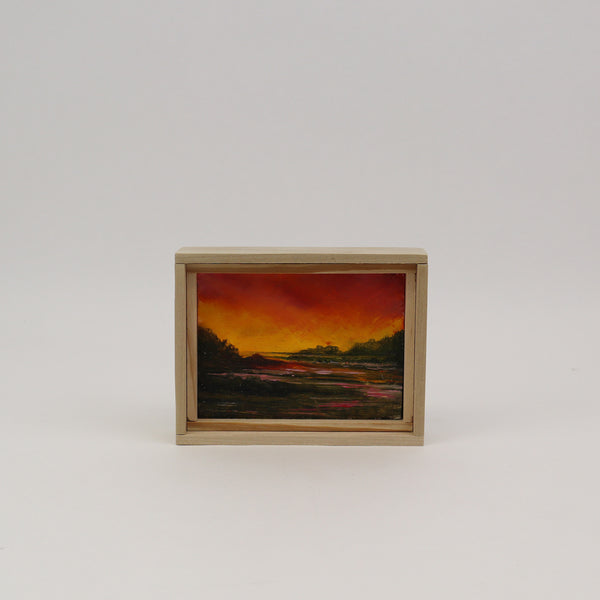 Vincent Brandi Painting Sunset at Soundview