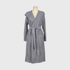 haman meyzer 100% cotton bath robe dark grey