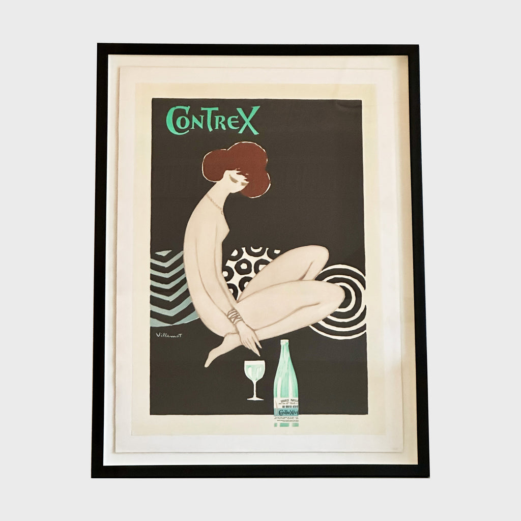 Bernard Villemot Vintage Contrex poster french art magazine poster