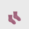 lisa b baby tipped rib wool cashmere socks rosewood