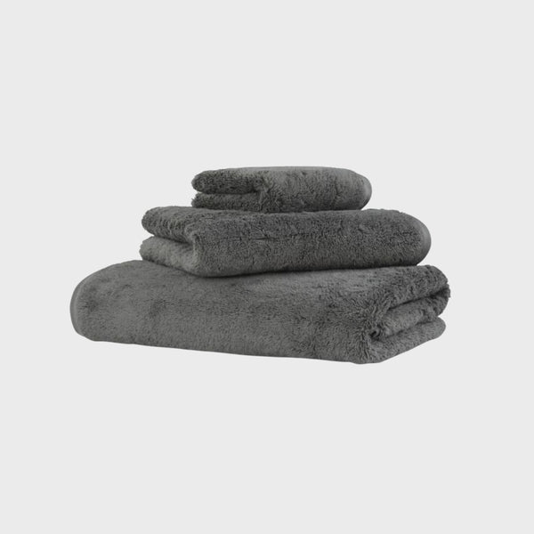 Hamam aire bath towel set in dark grey