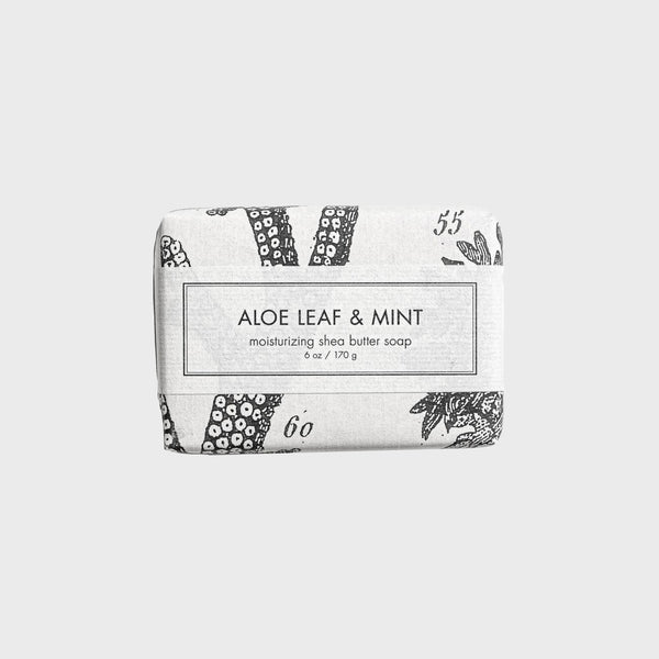 Formulary 55 aloe leaf and mint moisturizing shea butter soap made in Colorado
