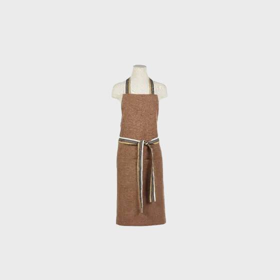 Leroy Apron- red earth sturdy linen natural fiber apron kitchen supplies