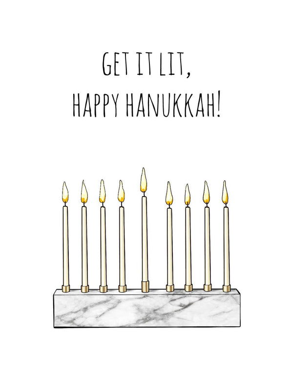 Get it Lit, Happy Hanukkah