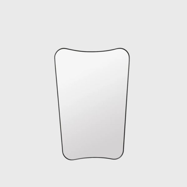 Gubi Gio Ponte F.A. 33 WALL MIRROR Black Brass Small